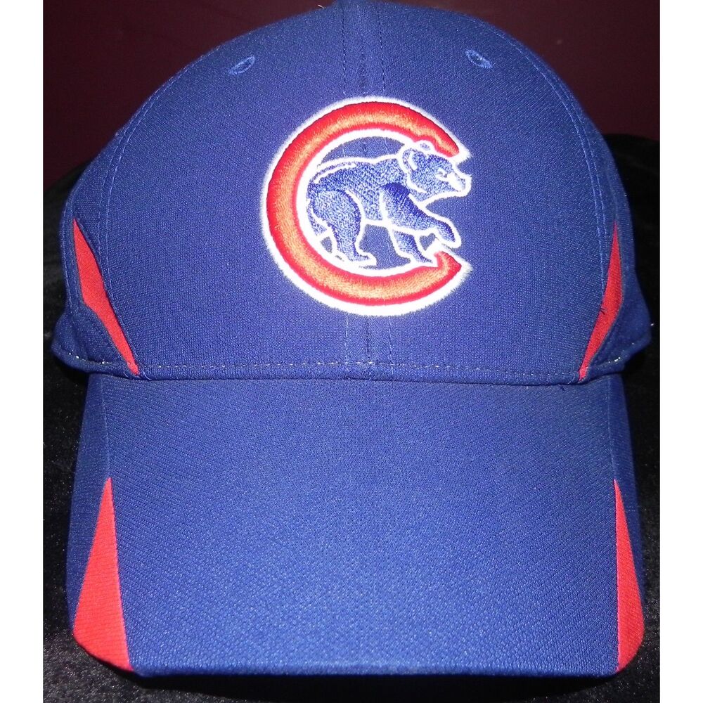 Chicago Cubs Nike Fitted Hat M/L Blue Red MLB Genuine Merchandise